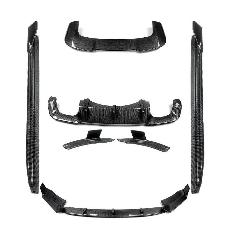 Frontspoiler Für X5M F85 2014 2015 2016 2017 2018 Body Kits Frontlippe Heckspoiler Seitenschweller Carbon Look Auto Frontstoßstange von RFSHOP