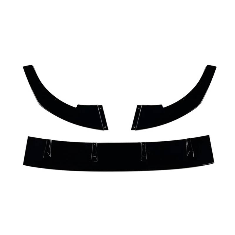 Frontspoiler Glänzend Auto Vorderen Stoßfänger Lip Body Kit Spoiler Splitter Canard Deflektor Für VW Für Golf 8 MK8 Für GTI CS R MK 8 2020 2021 2022 2023 2024 Auto Frontstoßstange(Glossy Black) von RFSHOP