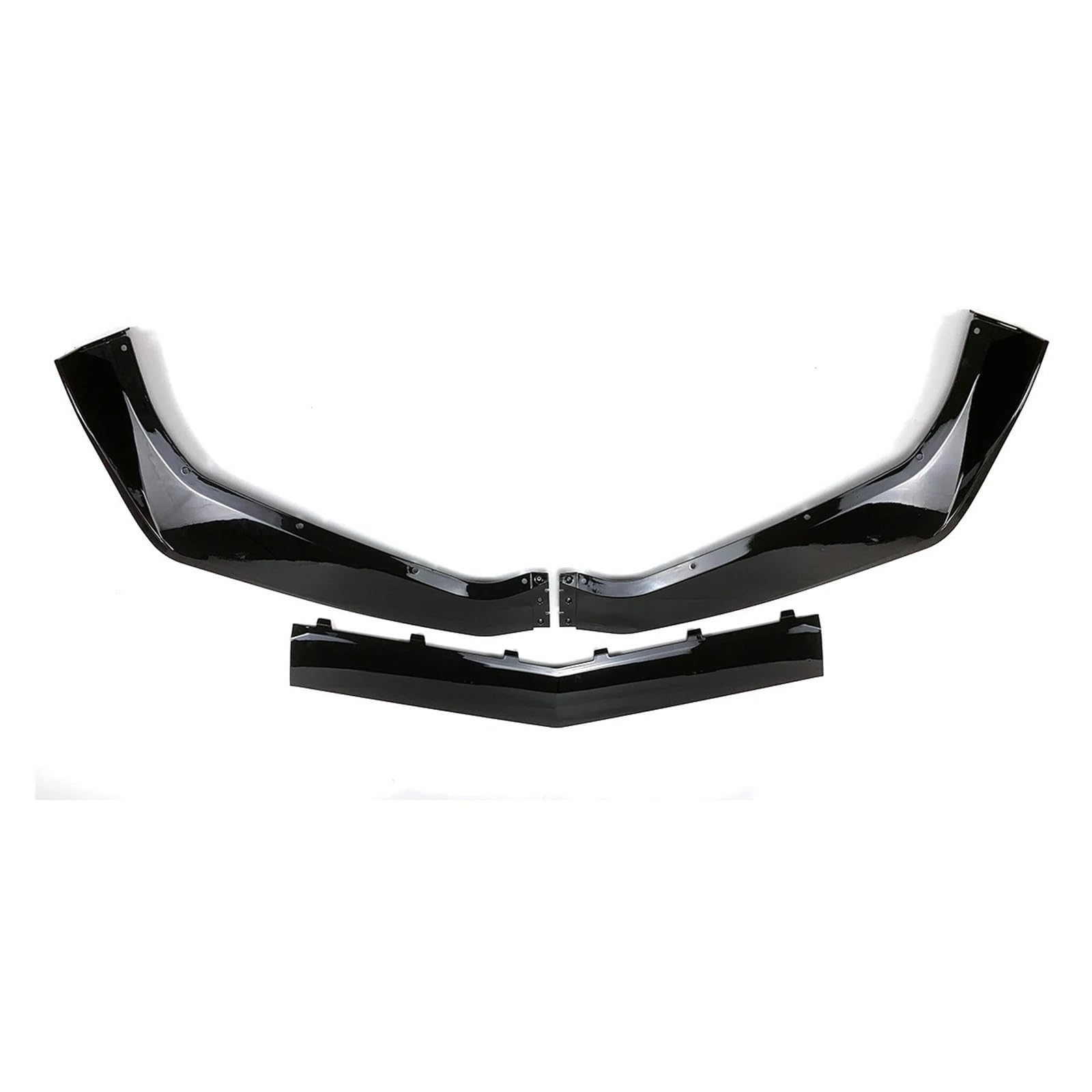 Frontspoiler Stoßstange ZR1-Stil Änrn Auto-Frontstoßstangen-Lippenspoiler-Splitter Bodykit Carbonfaser-Stil Für Chevrolet Für Corvette C7 2014-2017 2018 2019 Auto Frontstoßstange(Glossy Black) von RFSHOP