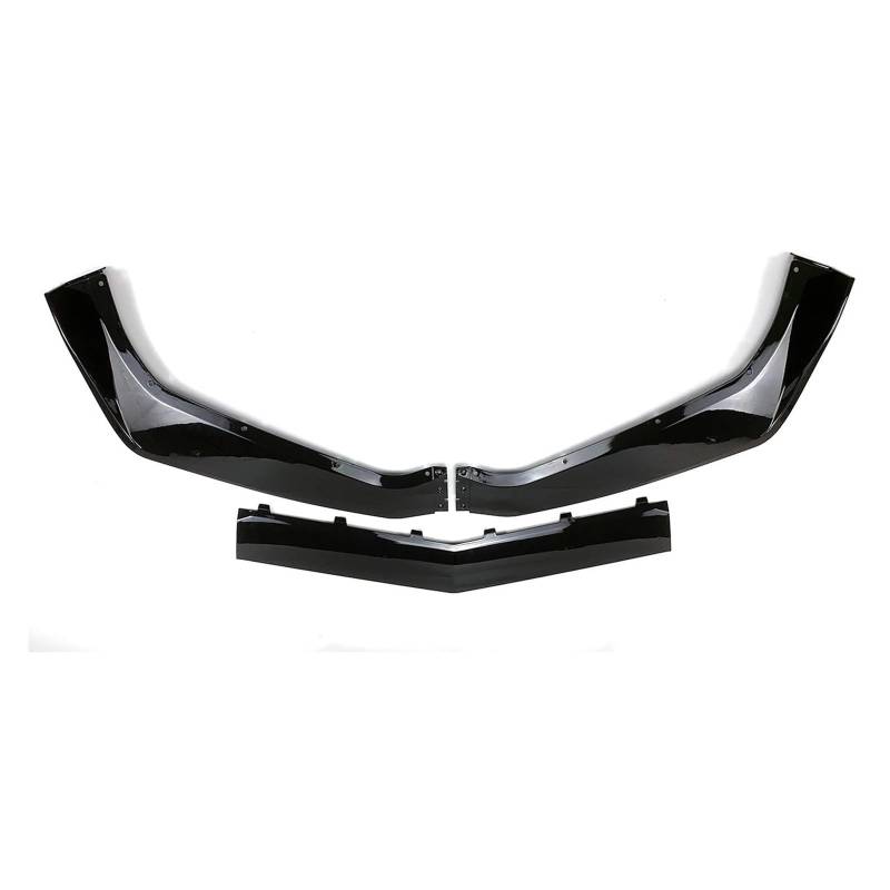 Frontspoiler Stoßstange ZR1-Stil Änrn Auto-Frontstoßstangen-Lippenspoiler-Splitter Bodykit Carbonfaser-Stil Für Chevrolet Für Corvette C7 2014-2017 2018 2019 Auto Frontstoßstange(Glossy Black) von RFSHOP