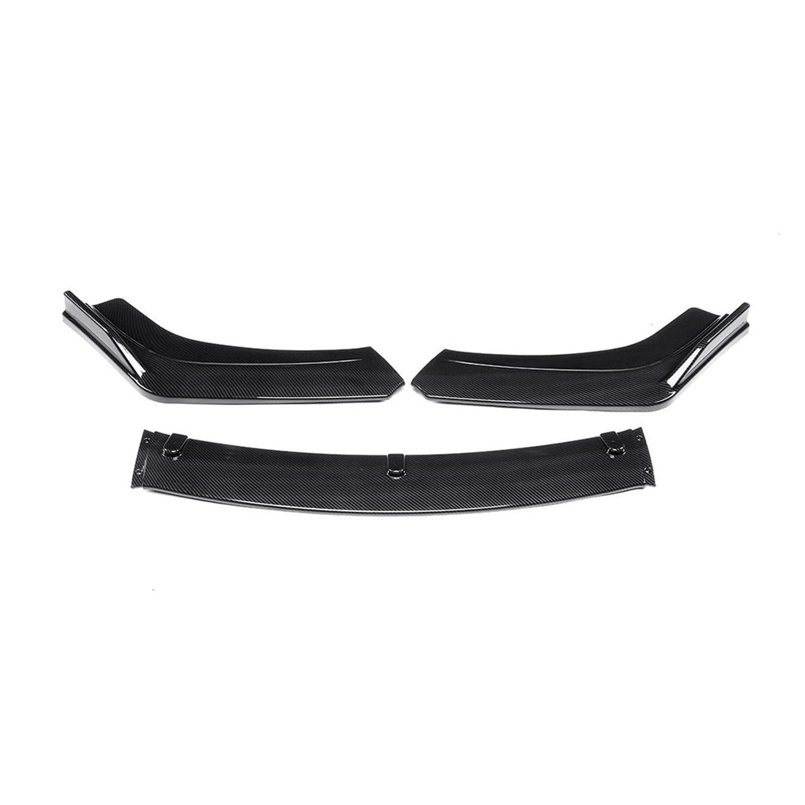 Frontspoiler Universelle Dreistufige Frontschaufel Carbon-Muster Frontschaufel Frontlippe Frontstoßstangenecke Kleine Surround-Automodifikation Auto Frontstoßstange(Carbon Pattern) von RFSHOP