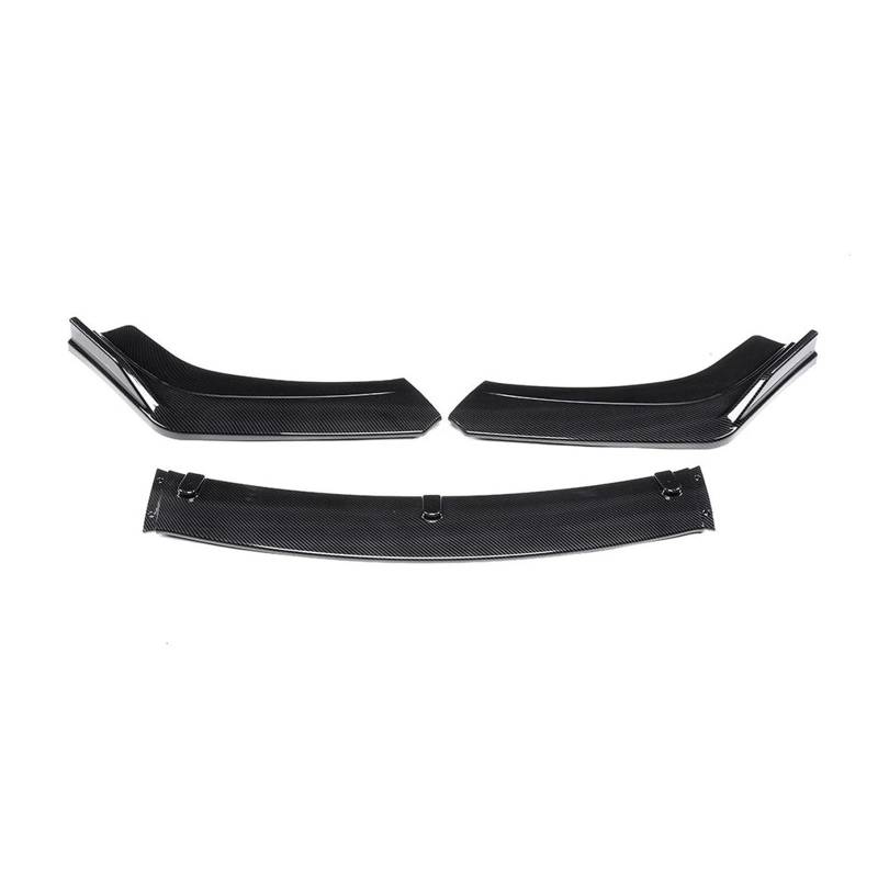 Frontspoiler Universelle Dreistufige Frontschaufel Carbon-Muster Frontschaufel Frontlippe Frontstoßstangenecke Kleine Surround-Automodifikation Auto Frontstoßstange(Carbon Pattern) von RFSHOP
