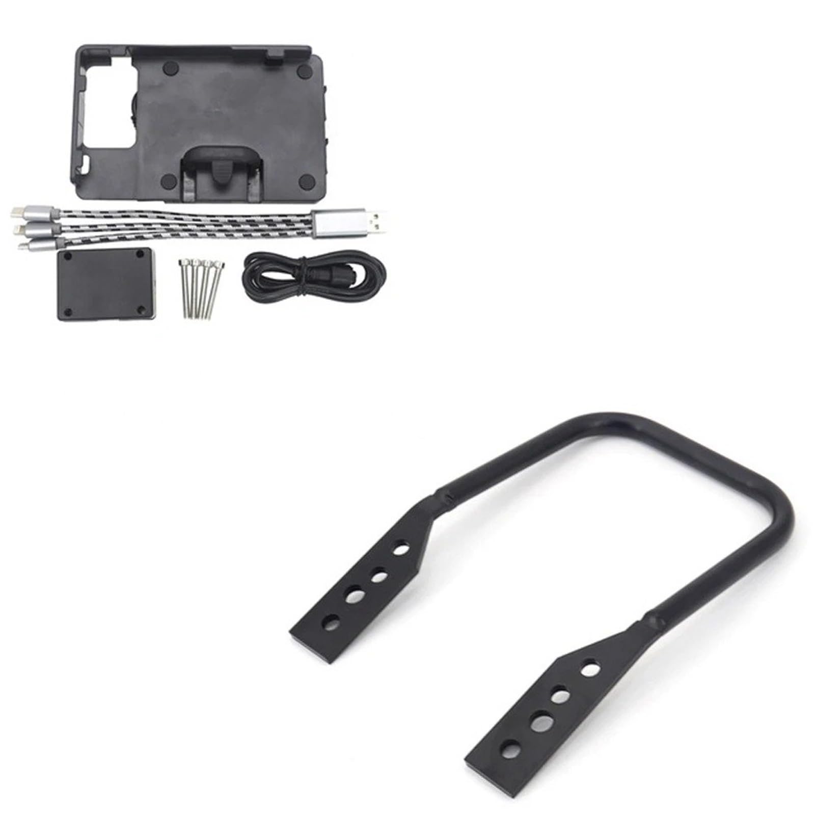 Handyhalterung Motorrad Motorrad Halterung Montieren Smartphone GPS Halter Für F750GS F 750 850 GS F850GS Abenteuer ADV 2018 2019 2020 2021 2022(Set) von RFSHOP