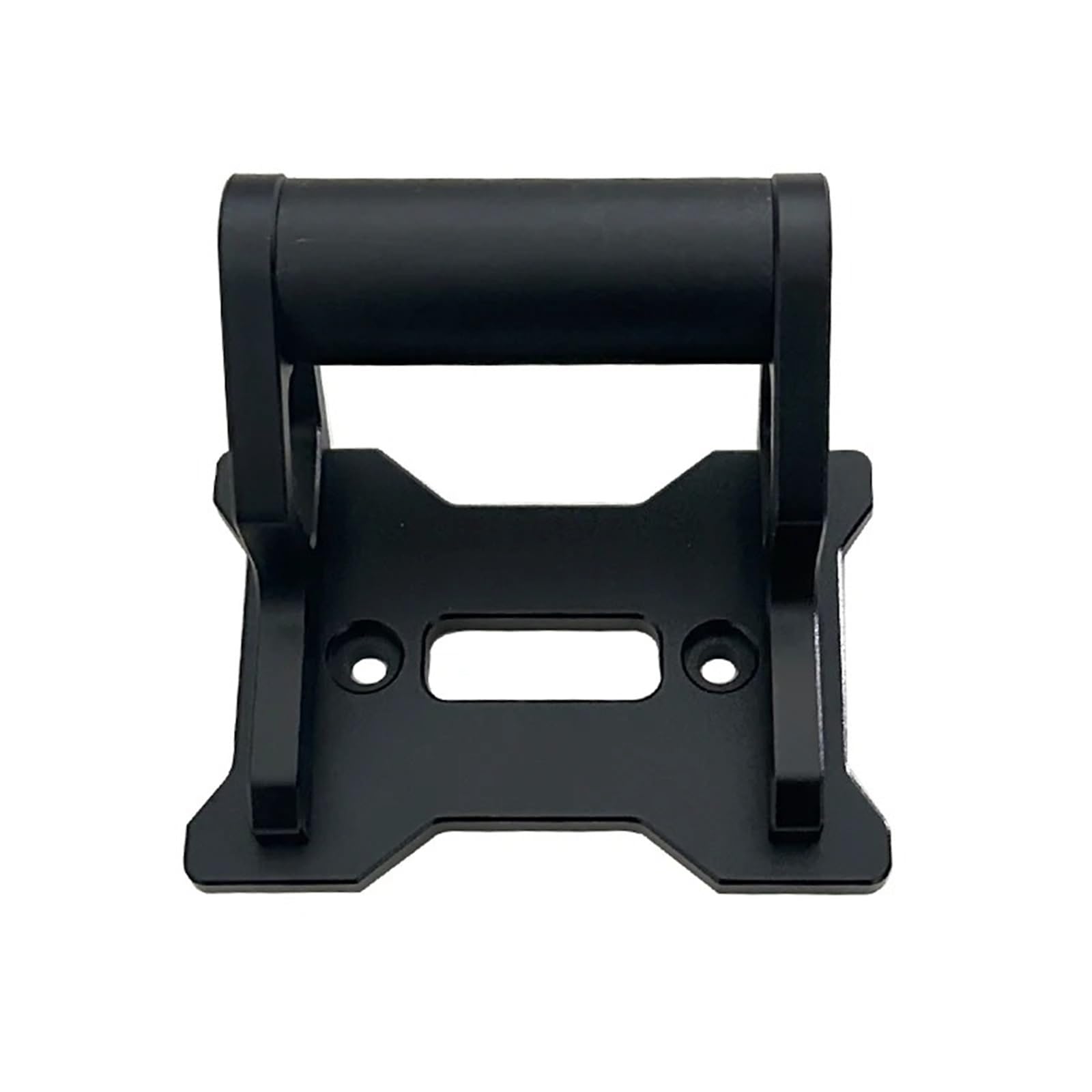 Handyhalterung Motorrad Motorrad-Handyhalter GPS-Navigationshalterung CNC-Aluminium-Verlängerungshalterung Für CFMOTO Für 450MT 450 MT 2024 2025(Black 22mm Logo) von RFSHOP