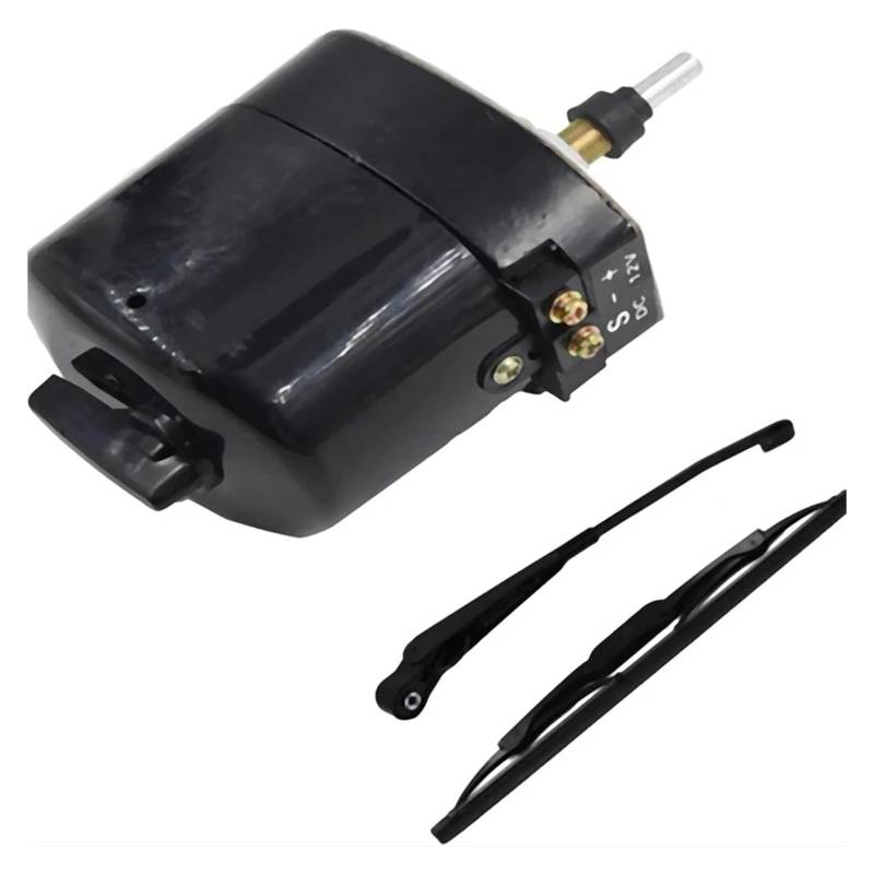 Scheibenwischer Vorne Motor Für Jeep Für Oldtimer Wischermotor Wischerarmteile Mit Wischerblatt Für Willys Traktoren Universal 12V Scheibenwischer von RFSHOP