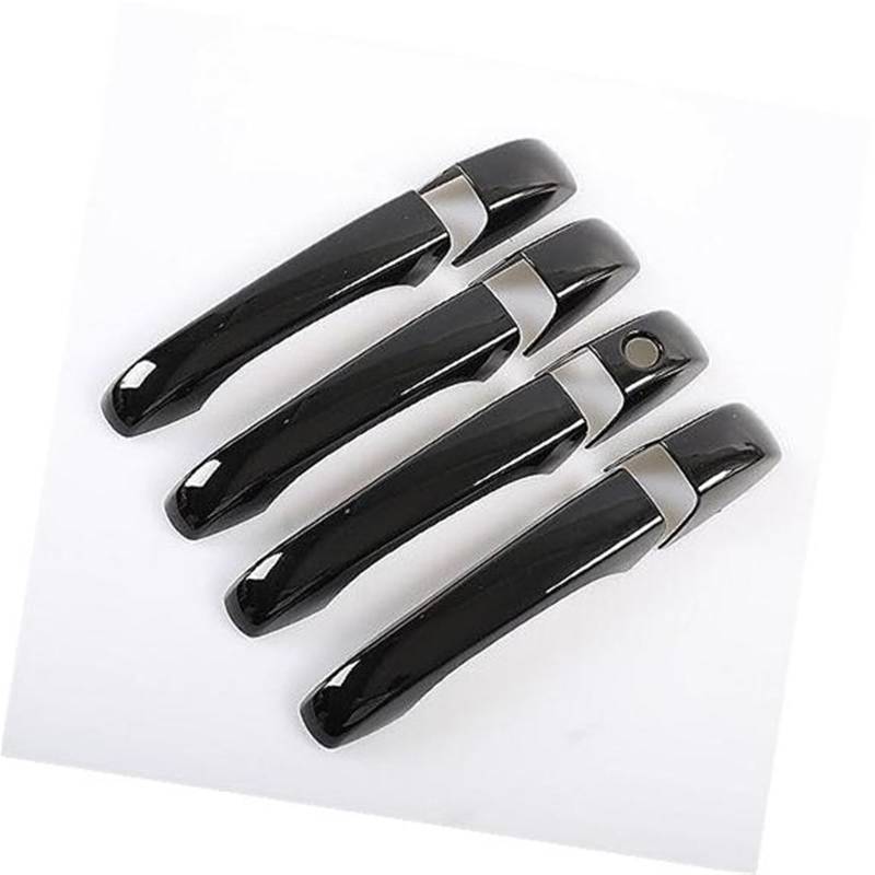 RFVBG, for Chrysler, 300 300C 2005 2006 2007 2008 2009 2010 Autotürgriffabdeckung aus glänzendem Chrom Autotürgriffabdeckung(Black No Button) von RFVBG
