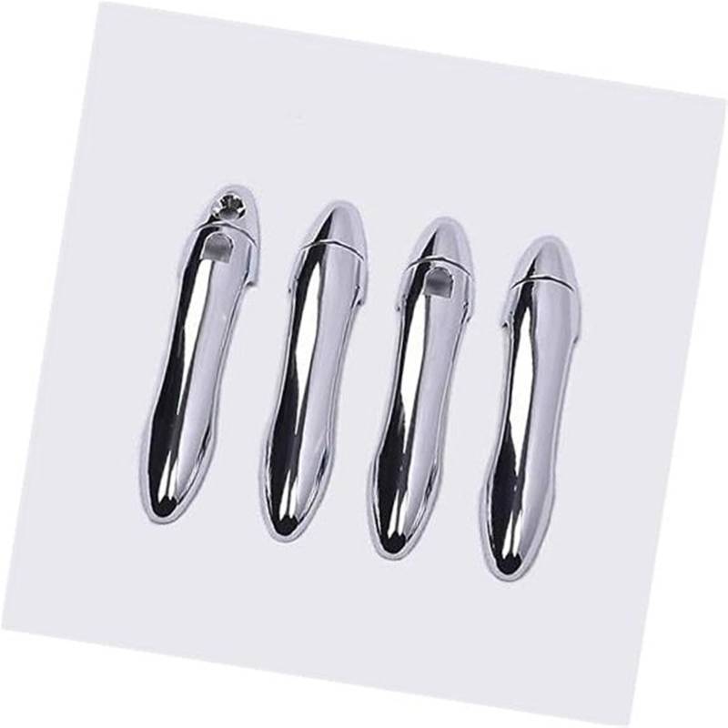 RFVBG, for Kia, Optima K5 TF MK3 2011 2012 2013 2014 2015 Kohlefaser-Chrom-Autotürgriffabdeckung Autotürgriffabdeckung(Silver 2 Buttons) von RFVBG