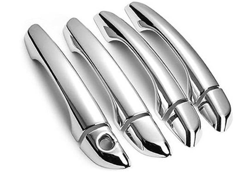 RFVBG, for Peugeot, 3008 2017 2018 2019 2020 2021 2022 Autotürgriffabdeckung aus glänzendem Chrom Autotürgriffabdeckung(Silver No Sensors) von RFVBG