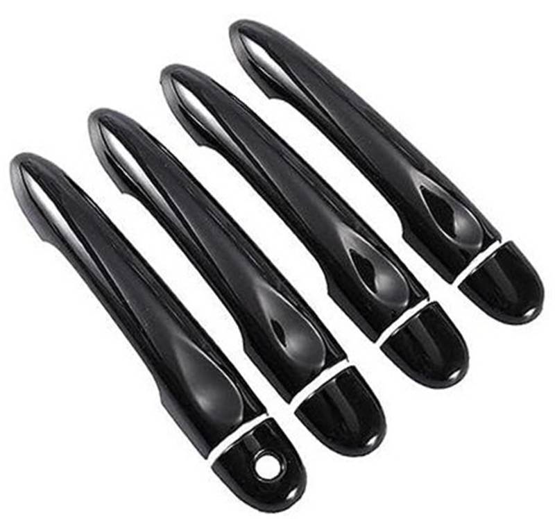 RFVBG, for Renault, Captur Kaptur, for Samsung, QM3 2013–2020, glänzende Schwarze Autotürgriffabdeckung 2014 2015 2016 2017 Autotürgriffabdeckung(Black 4dr 1 Key No Button) von RFVBG