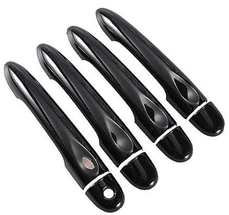 RFVBG, for Renault, Megane 3 MK3 III 2008 2009 2010 2011 2012 2013 2014 2016, glänzend Schwarze Autotürgriffabdeckung Autotürgriffabdeckung(Black 4dr 1 Key 1 Button) von RFVBG