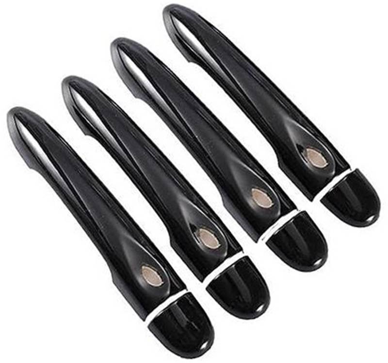 RFVBG, for Renault, Megane 3 MK3 III 2008 2009 2010 2011 2012 2013 2014 2016, glänzend Schwarze Autotürgriffabdeckung Autotürgriffabdeckung(Black 4dr No Key 4 Buttons) von RFVBG