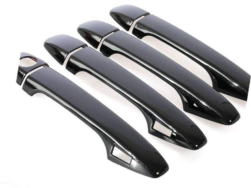 RFVBG, for Toyota, for Corolla, Fielder 2014 2015 2016 2017 2018, glänzendes schwarzes Auto-Türgriff-Abdeckungs-Pad-Aufkleber-Overlay Autotürgriffabdeckung(Black Keyless Entry) von RFVBG