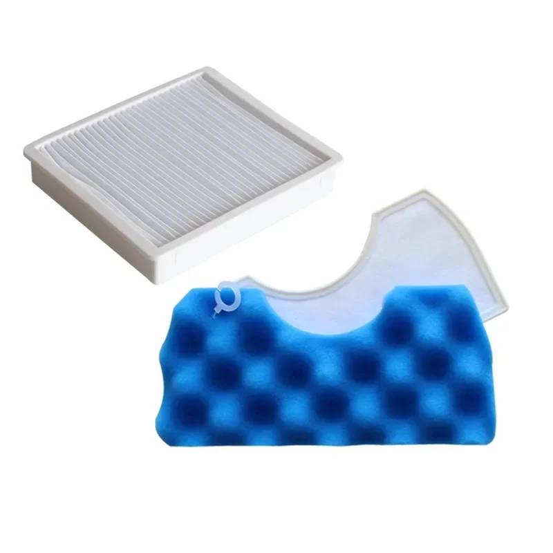 RFVBG 1 Satz Blauer Schwammfilter + 1 Satz staubdichter weißer Filter, for Samsung, DJ63-00669A SC43-47 SC4520 SC4740 VC-9625 Autozubehör Staubsauger-Hepa-Filter(Blue) von RFVBG