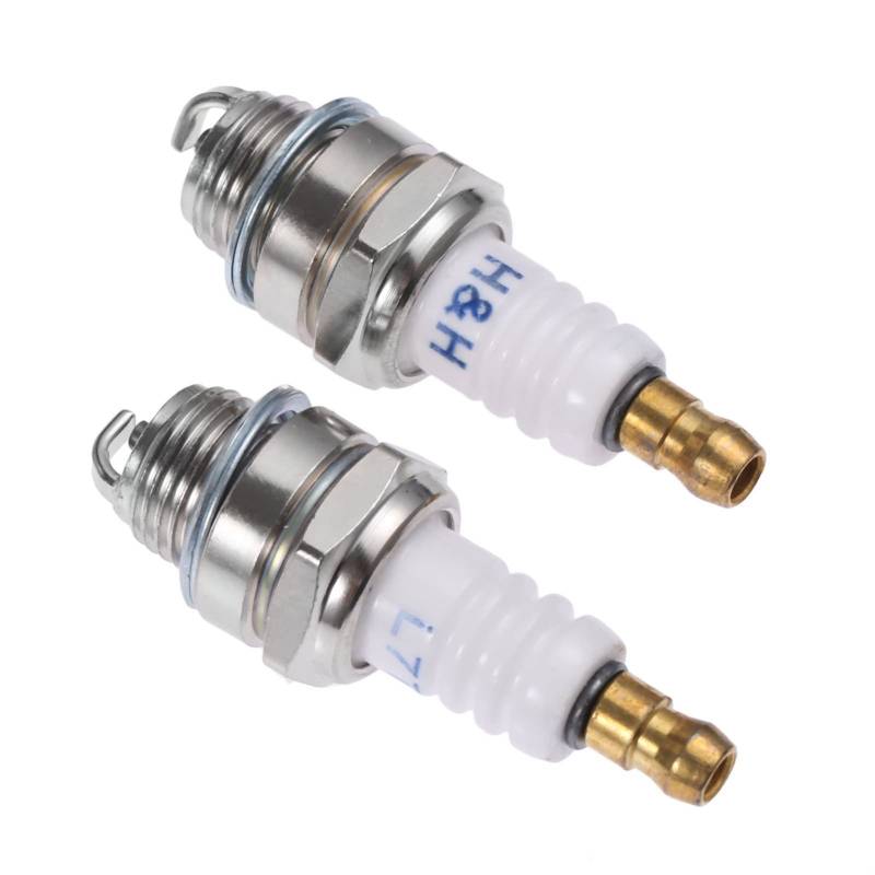 RFVBG 2Pcs 1,5 L7T Kettensäge Ersatzteile Pinsel Cutter Zündkerze 2 Hub Strimmer Kettensäge Rasenmäher Trimmer Cutter Werkzeug Teile von RFVBG