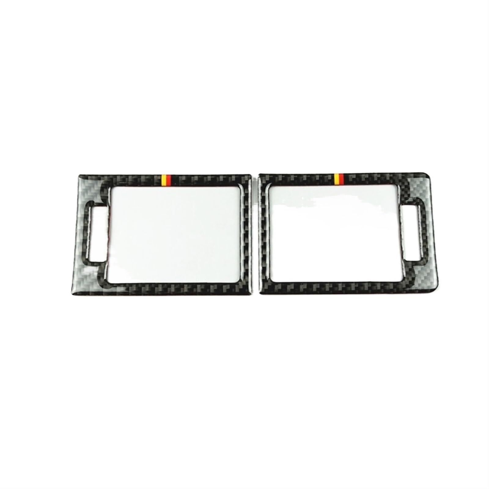 RFVBG Auto-Armaturenbrett-Klimaanlagenauslassrahmen-Zierleiste, for, C-Klasse W204 2007-2010, Zubehör for beide Seitenlüftungen Lüftungsschlitz-Abdeckung fürs Auto(Both Side Tricolor) von RFVBG
