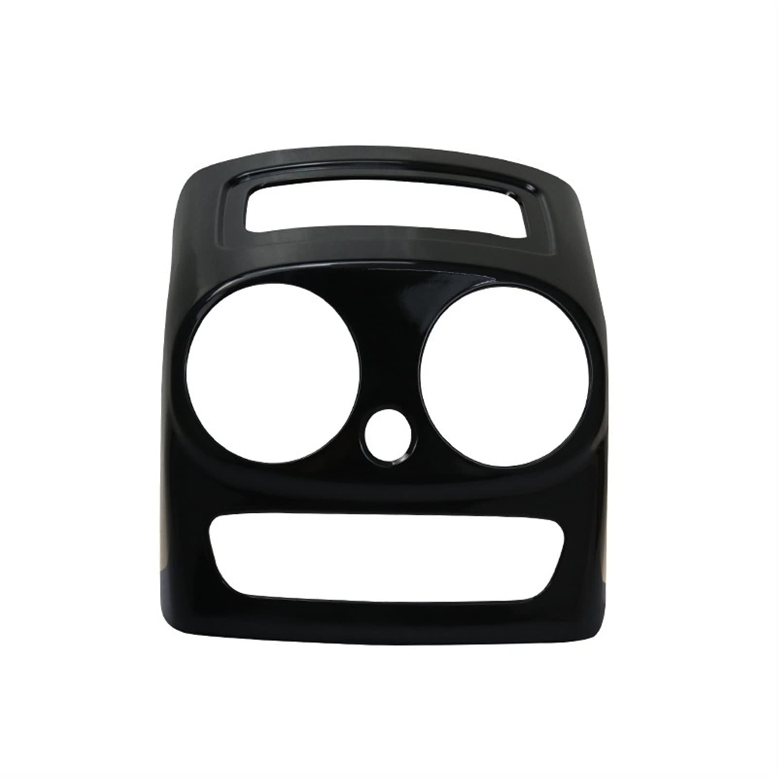 RFVBG Auto Armlehne Box hinten Klimaanlage Steckdose Abdeckungen Zierrahmen Schutz Aufkleber, for, GLC X253 2021 Lüftungsschlitz-Abdeckung fürs Auto(Black Above) von RFVBG