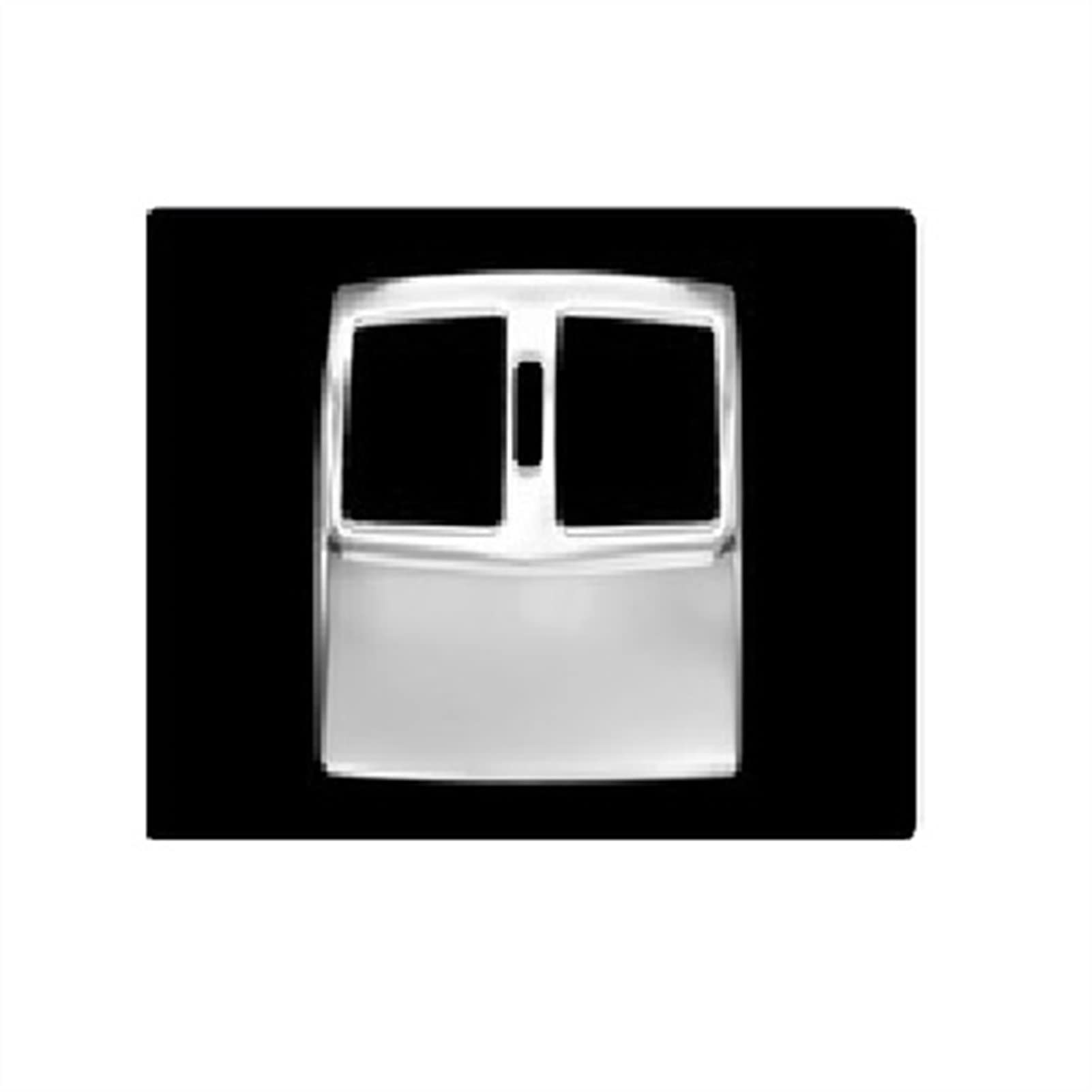 RFVBG Auto-Armlehne hinten, Klimaanlage, Entlüftungsrahmen, Zierleiste, for, E-Klasse W212 2009-2011, Innenausstattung Lüftungsschlitz-Abdeckung fürs Auto(Silver) von RFVBG