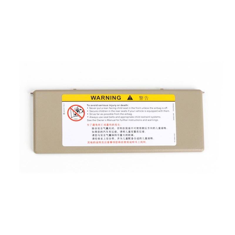 RFVBG Auto-Sonnenblende-Kosmetikspiegelabdeckung, for Buick, Regal Lacrosse Envision Verano Excelle, for Chevrolet Malibu XL Kosmetikspiegelabdeckung für die Sonnenblende im Auto(Dark Beige) von RFVBG