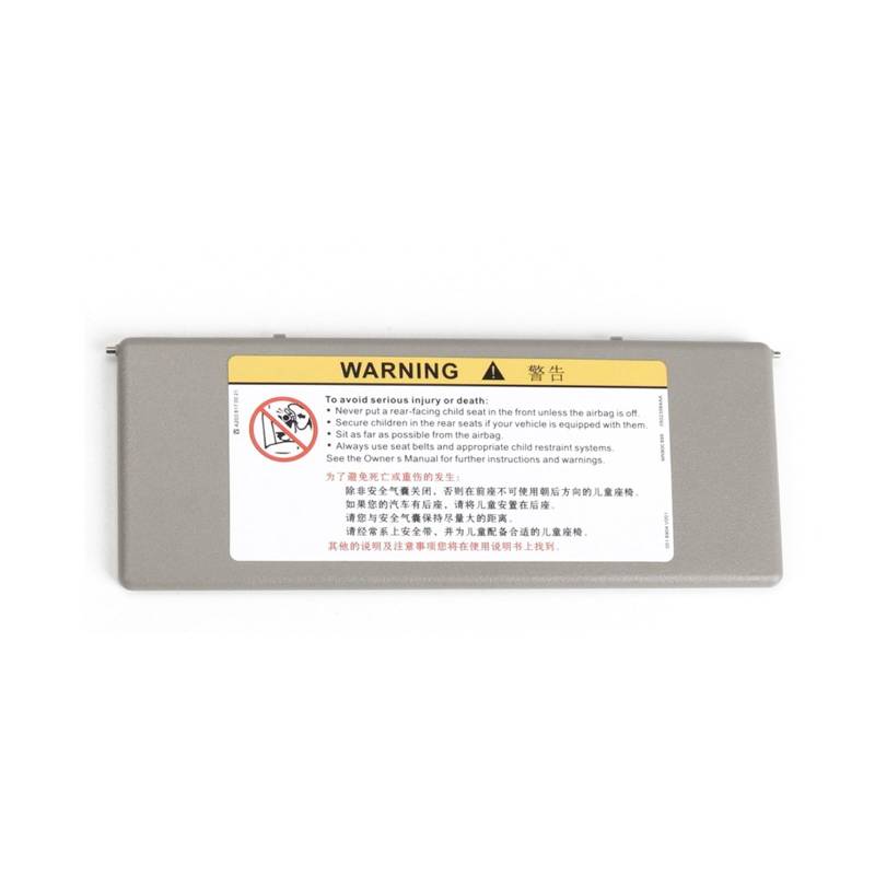 RFVBG Auto-Sonnenblende-Kosmetikspiegelabdeckung, for Buick, Regal Lacrosse Envision Verano Excelle, for Chevrolet Malibu XL Kosmetikspiegelabdeckung für die Sonnenblende im Auto(Grey) von RFVBG