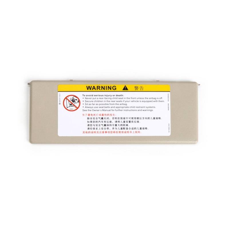RFVBG Auto-Sonnenblende-Kosmetikspiegelabdeckung, for Buick, Regal Lacrosse Envision Verano Excelle, for Chevrolet Malibu XL Kosmetikspiegelabdeckung für die Sonnenblende im Auto(Light Beige) von RFVBG