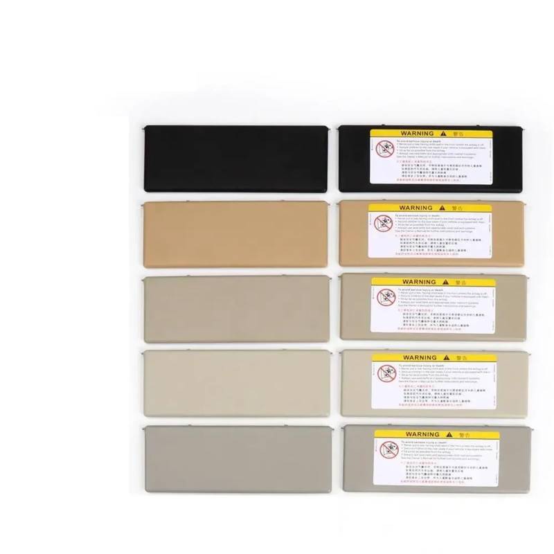 RFVBG Auto-Sonnenblenden-Kosmetikspiegel-Abdeckung, for Buick, Regal Lacrosse Envision Verano Excelle, for Chevrolet, Malibu XL Kosmetikspiegelabdeckung für die Sonnenblende im Auto(Light Beige) von RFVBG