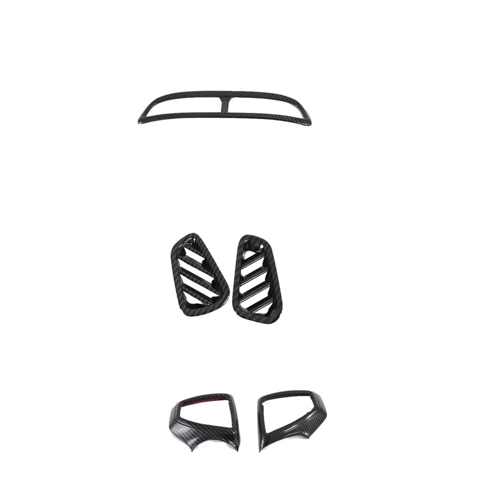 RFVBG Autoinnenausstattung, Armaturenbrett-Mittelkonsole, Klimaanlage, Auslass-Entlüftungsabdeckung, Verkleidung, Styling, for Hyundai, Tucson 2019 2020, Kohlefaser Lüftungsschlitz-Abdeckung fürs Auto RFVBG Autoinnenausstattung, Armaturenbrett-Mittelkonsole, Klimaanlage, Auslass-Entlüftungsabdeckung, Verkleidung, Styling, for Hyundai, Tucson 2019 2020, Kohlefaser Lüftungsschlitz-Abdeckung fürs Auto von RFVBG