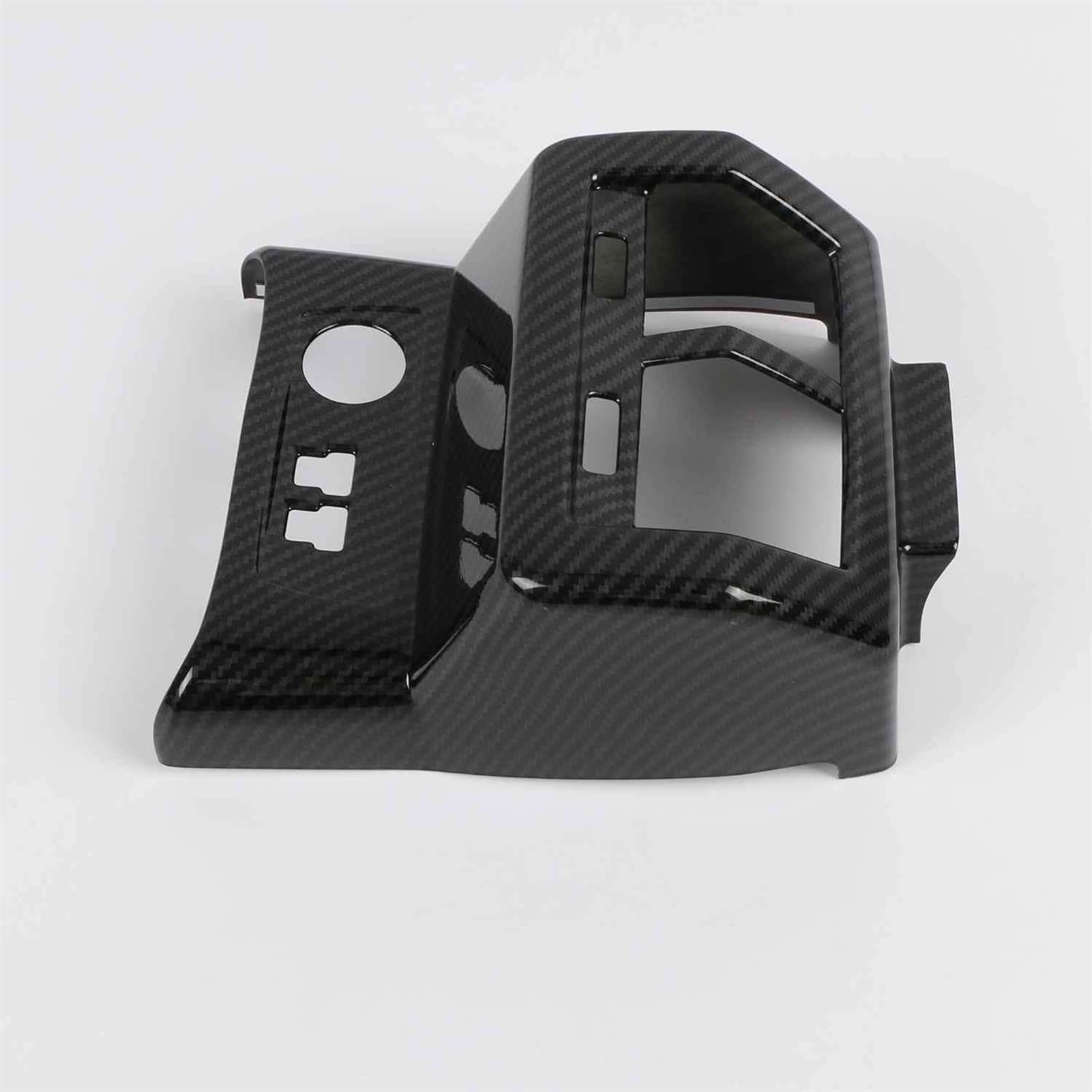 RFVBG Autoinnenausstattung Armlehne Hinten Klimaanlage Entlüftungsverkleidung AC Steckdosenblende Dekorationsrahmen, for, Q3 F3 2019 2020 Lüftungsschlitz-Abdeckung fürs Auto(Carbon Fiber) von RFVBG