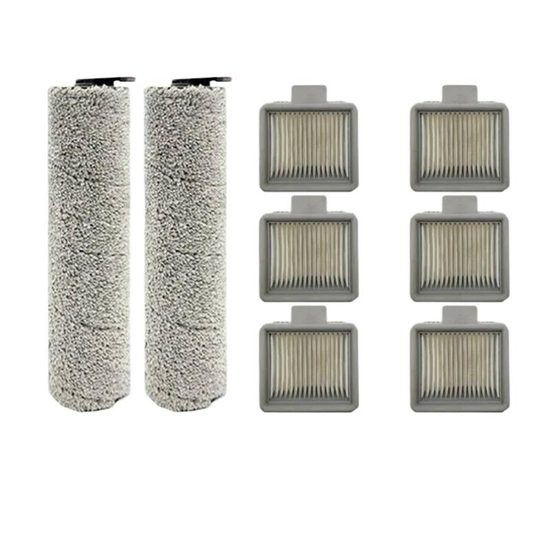 RFVBG Ersatzwalzenbürste und Hepa-Filter for Dreame H11 / H11 Max, Nass- und Trockensauger-Ersatzteilzubehör Staubsauger-Hepa-Filter(8pcs-01) von RFVBG