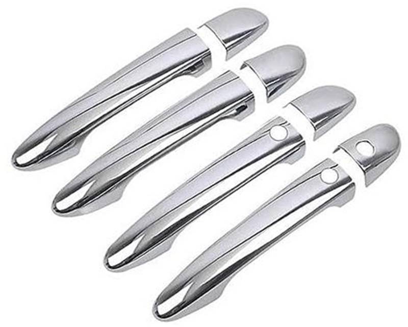 RFVBG Glänzende Chrom-Dekorleiste for Autotürgriffabdeckungen, for Mazda, Cx-5 Cx5 CX 5 2012–2022 Autotürgriffabdeckung(Silver 2 Buttons) von RFVBG