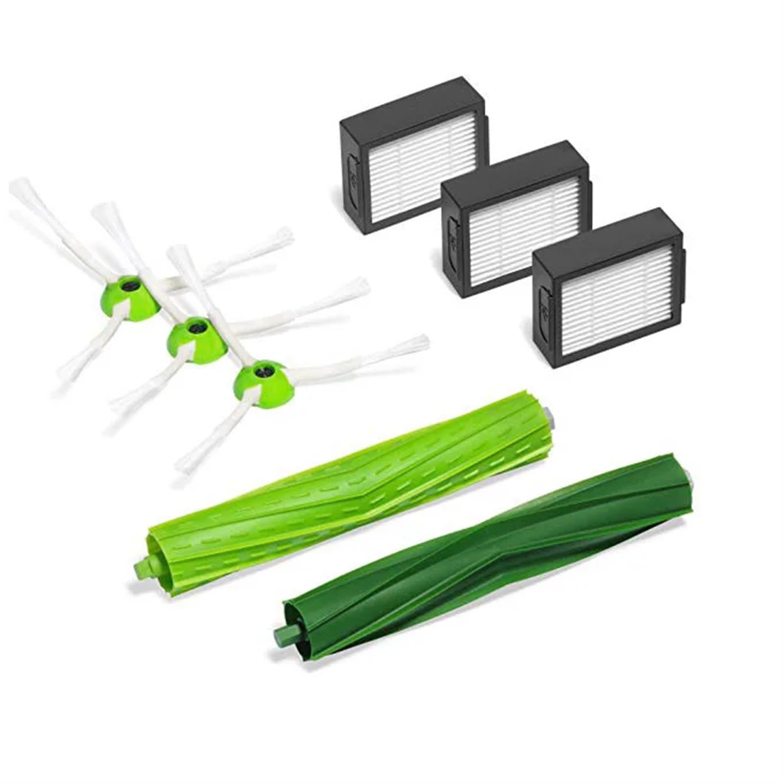 RFVBG Neue Hauptbürste, Hepa-Filter und Seitenbürste, for iRobot Roomba i7 i7+ i8 E5 E6 I-Serie, Staubsauger-Ersatzteile Staubsauger-Hepa-Filter(As The Picture) von RFVBG