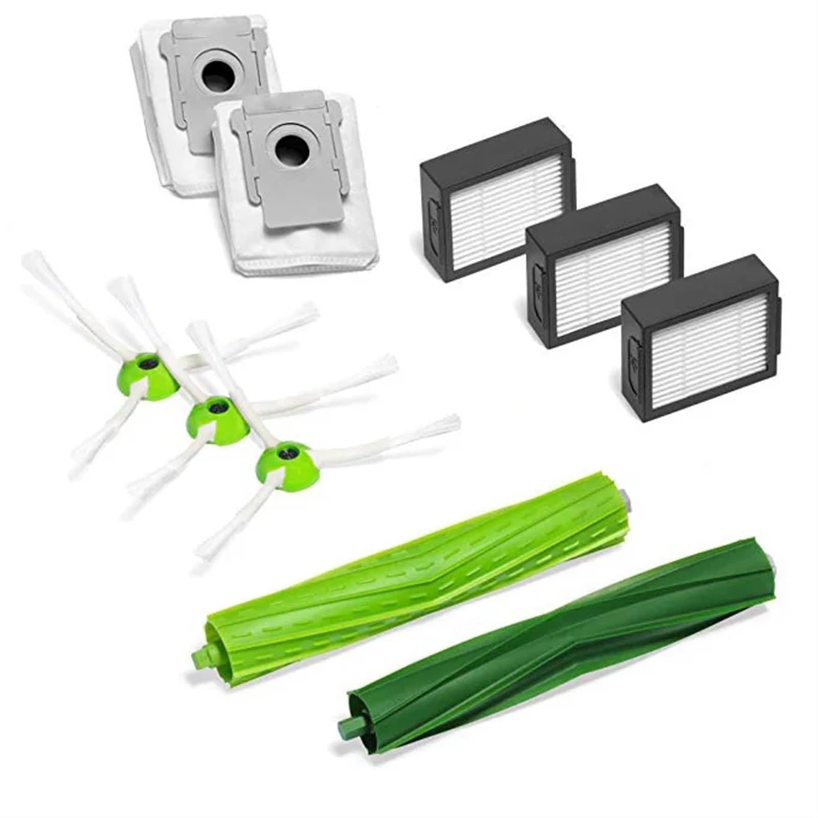 RFVBG Neue Hauptbürste, Hepa-Filter und Seitenbürste, for iRobot Roomba i7 i7+ i8 E5 E6 I-Serie, Staubsauger-Ersatzteile Staubsauger-Hepa-Filter(As The picture-01) von RFVBG