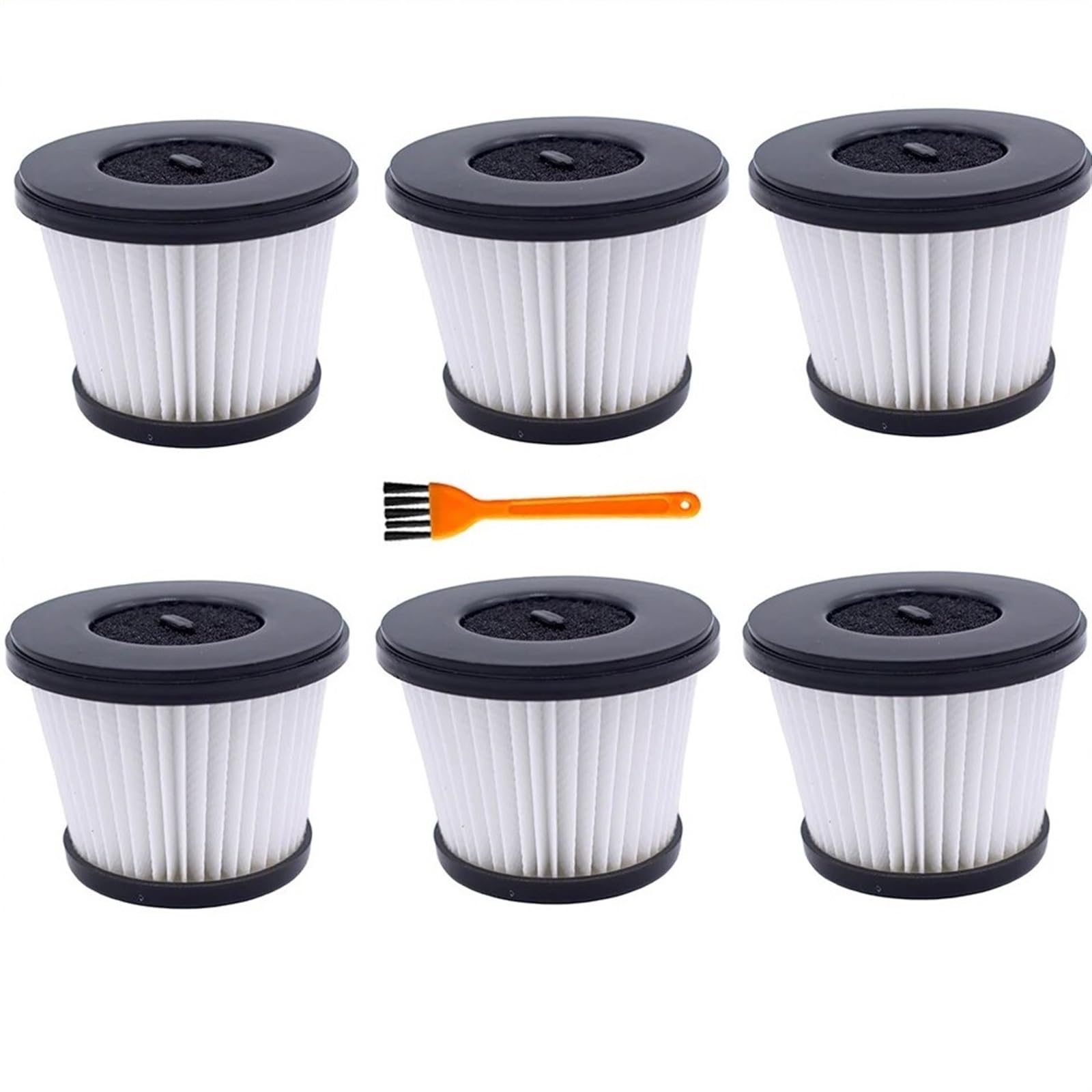 RFVBG Staubsauger-HEPA-Filter-Ersatz, for LiDl, for Cecotec Conga Thunderbrush 820 850 650, Handstaubsauger-Filterteil-Zubehör Staubsauger-Hepa-Filter(6pcs) von RFVBG