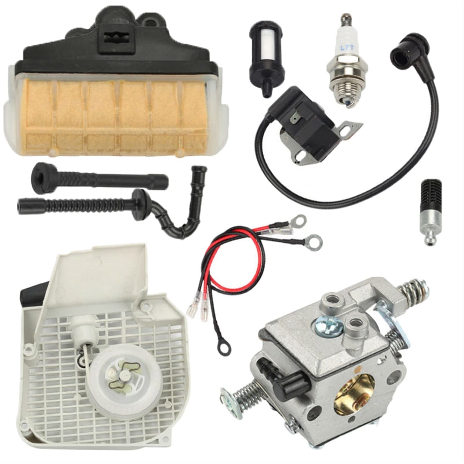 RFVBG Vergaser-Luftfiltersatz, Zündkerze, Rücklaufstarter, for STIHL, 021 023 025 MS210 MS230 MS250 Kettensäge OEM 11230801802 1123120 RFVBG Vergaser-Luftfiltersatz, Zündkerze, Rücklaufstarter, for STIHL, 021 023 025 MS210 MS230 MS250 Kettensäge OEM 11230801802 1123120 von RFVBG