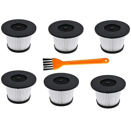 RFVBG Waschbarer HEPA-Filter for Staubsauger, for MooSoo K24 K27 kabelgebundener Staubsauger, Filterteile-Zubehör Staubsauger-Hepa-Filter(6pcs) von RFVBG