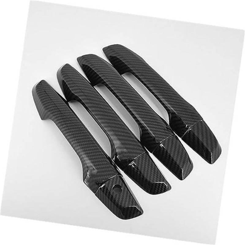RFVBG for CR-V CRV 2017 2018 2019 2020 2021 Carbon Chrom Auto Türgriff Abdeckungen Trim Overlay Styling Auto Zubehör Autotürgriffabdeckung(Black Carbon 2 Sensors) von RFVBG