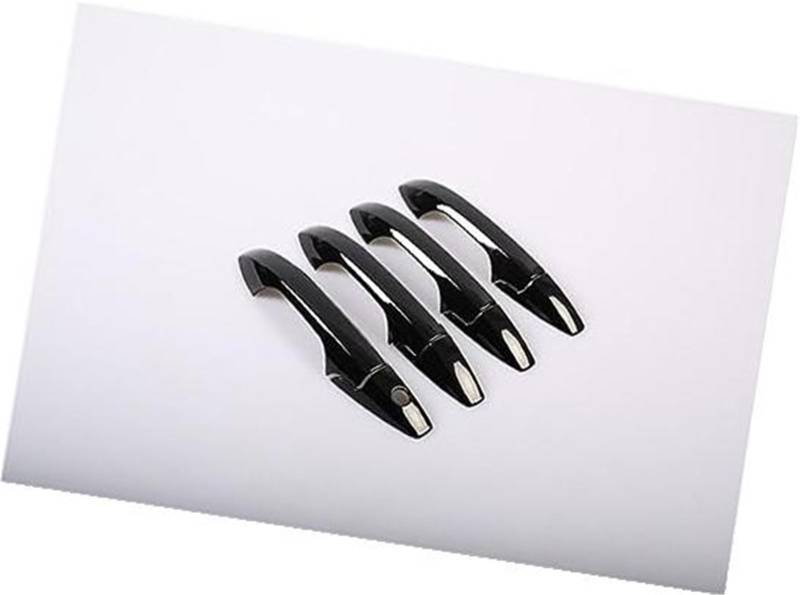 RFVBG for CRV CR-V 2007–2011, glänzende Kohlefaser-Chrom-Autotürgriff-Abdeckung, Dekor Autotürgriffabdeckung(Black Door Handle) von RFVBG