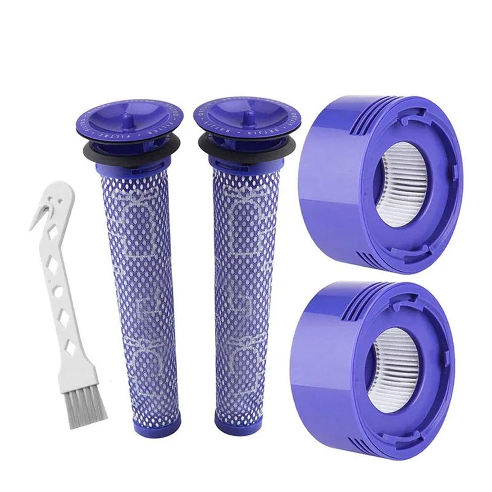 RFVBG for Dyson, for V7 V8 Akku-Staubsauger, Ersatz-Vorfilter und Nachfilter-Vorfilter + HEPA-Nachfilter-Kit-Zubehör Staubsauger-Hepa-Filter(Set 4) von RFVBG