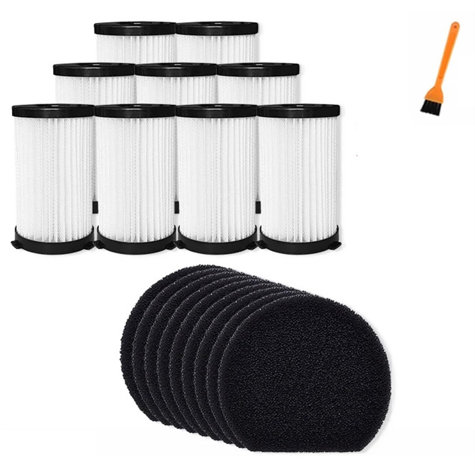 RFVBG for MooSoo, for D600 D601, for Cecotec Conga Thunderbrush 520 560, for Ariete Handy Force 2761 2759 RBT, Staubsauger Filter HEPA Element Staubsauger-Hepa-Filter(Set 4) von RFVBG