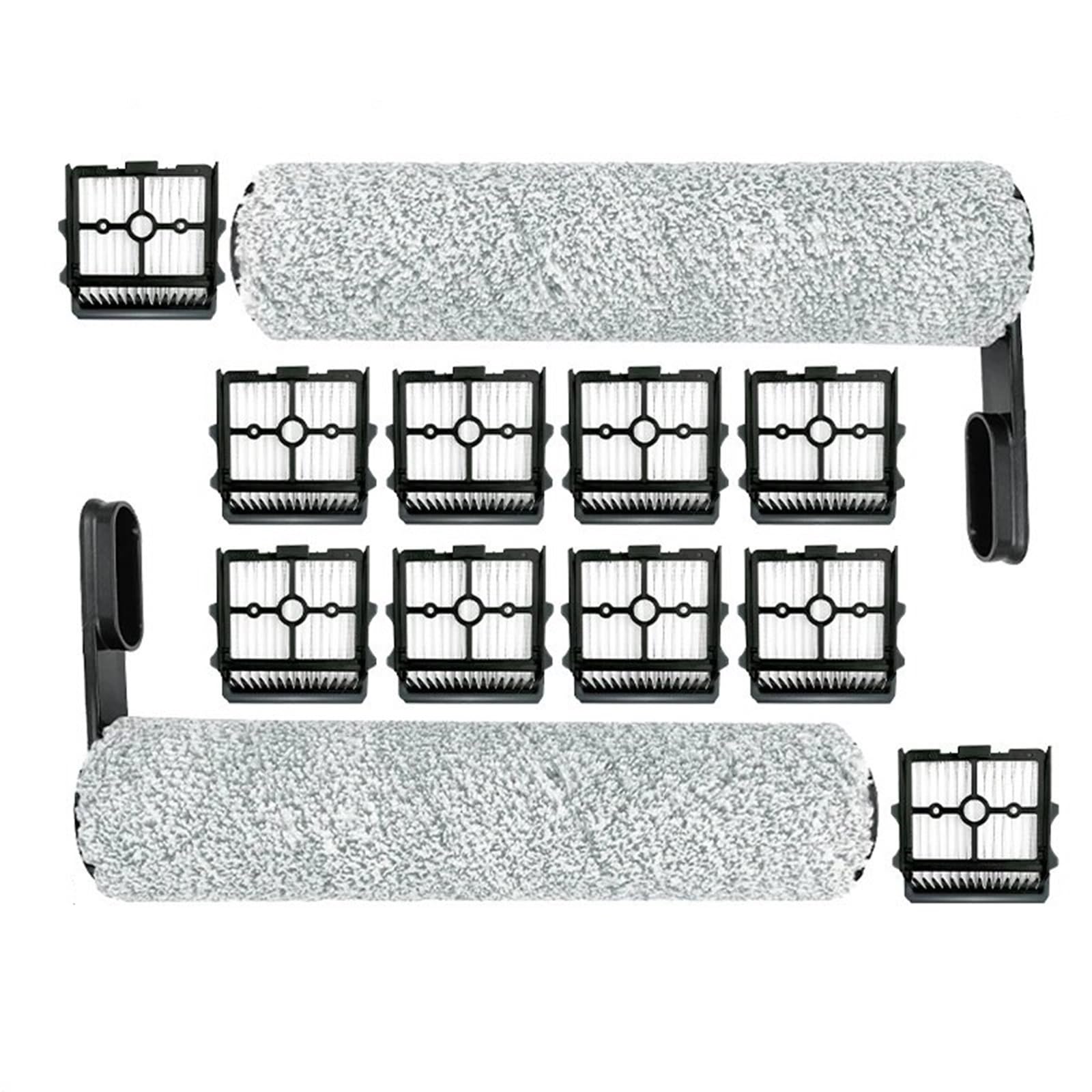 RFVBG for Tineco Floor ONE S5/Floor One S5 Pro 2/ S5, Extreme Smart Staubsauger-Ersatzbürstenrollen und HEPA-Filter Staubsauger-Hepa-Filter(12PCS) von RFVBG