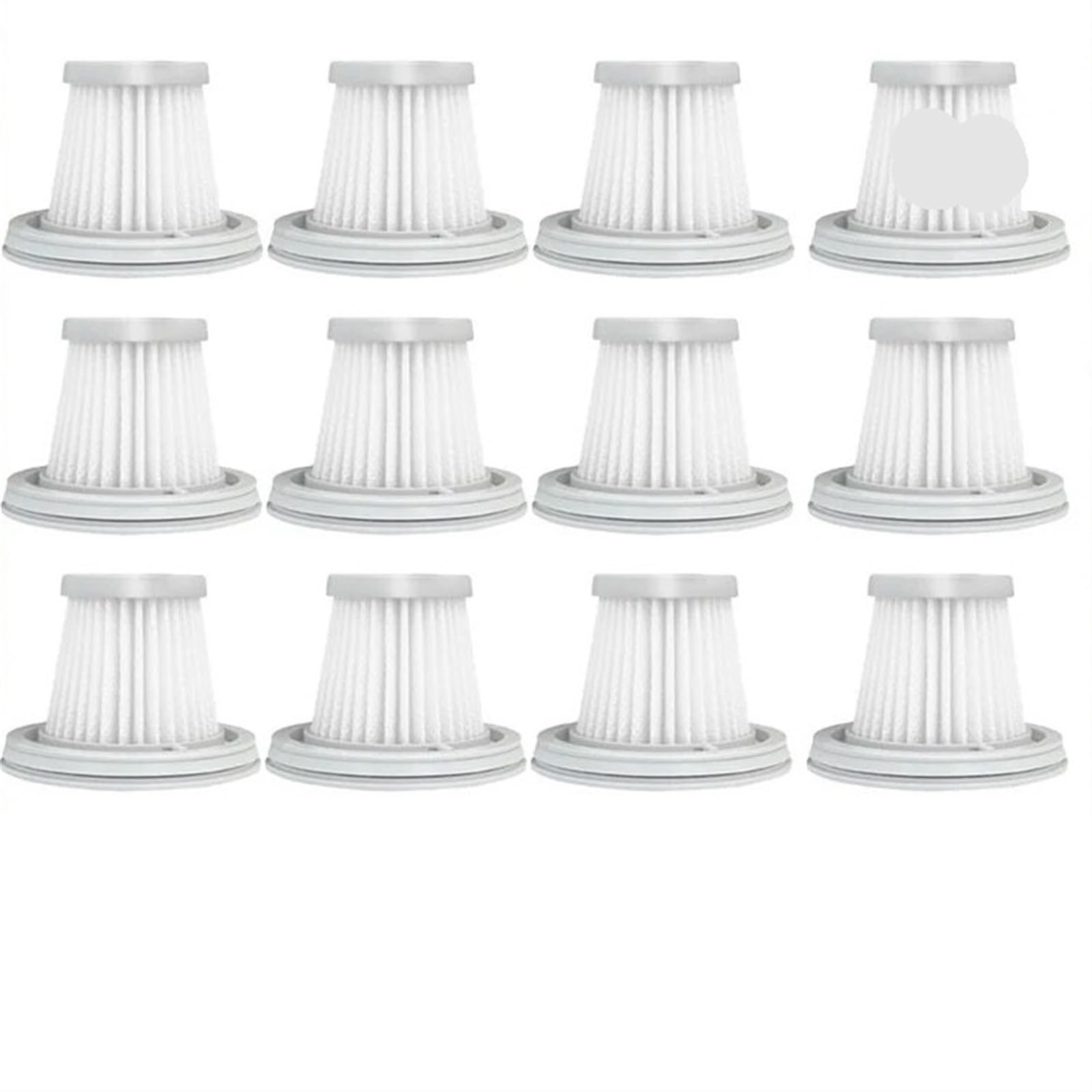 RFVBG for Xiaomi, for Mijia, Handlicher Staubsauger, SSXCQ01XY Home Car Mini Wireless Hepa Filter Ersatzteile Ersatzzubehör H13 Staubsauger-Hepa-Filter(12 Filters) von RFVBG