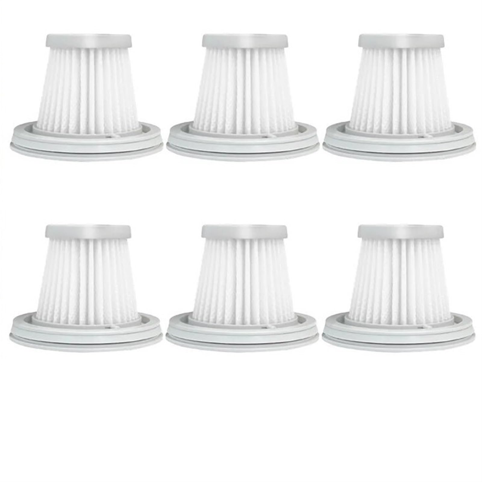 RFVBG for Xiaomi, for Mijia, Handlicher Staubsauger, SSXCQ01XY Home Car Mini Wireless Hepa Filter Ersatzteile Ersatzzubehör H13 Staubsauger-Hepa-Filter(6 Filters) von RFVBG