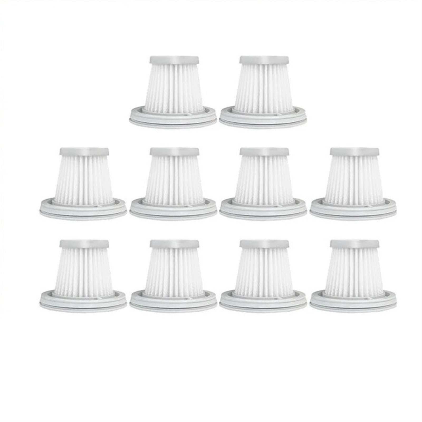 RFVBG for Xiaomi, for Mijia Handy Staubsauger SSXCQ01XY, Home Car Mini Wireless Hepa Filter Ersatzteile Ersatz Zubehör H13 Staubsauger-Hepa-Filter(10 Filters) von RFVBG