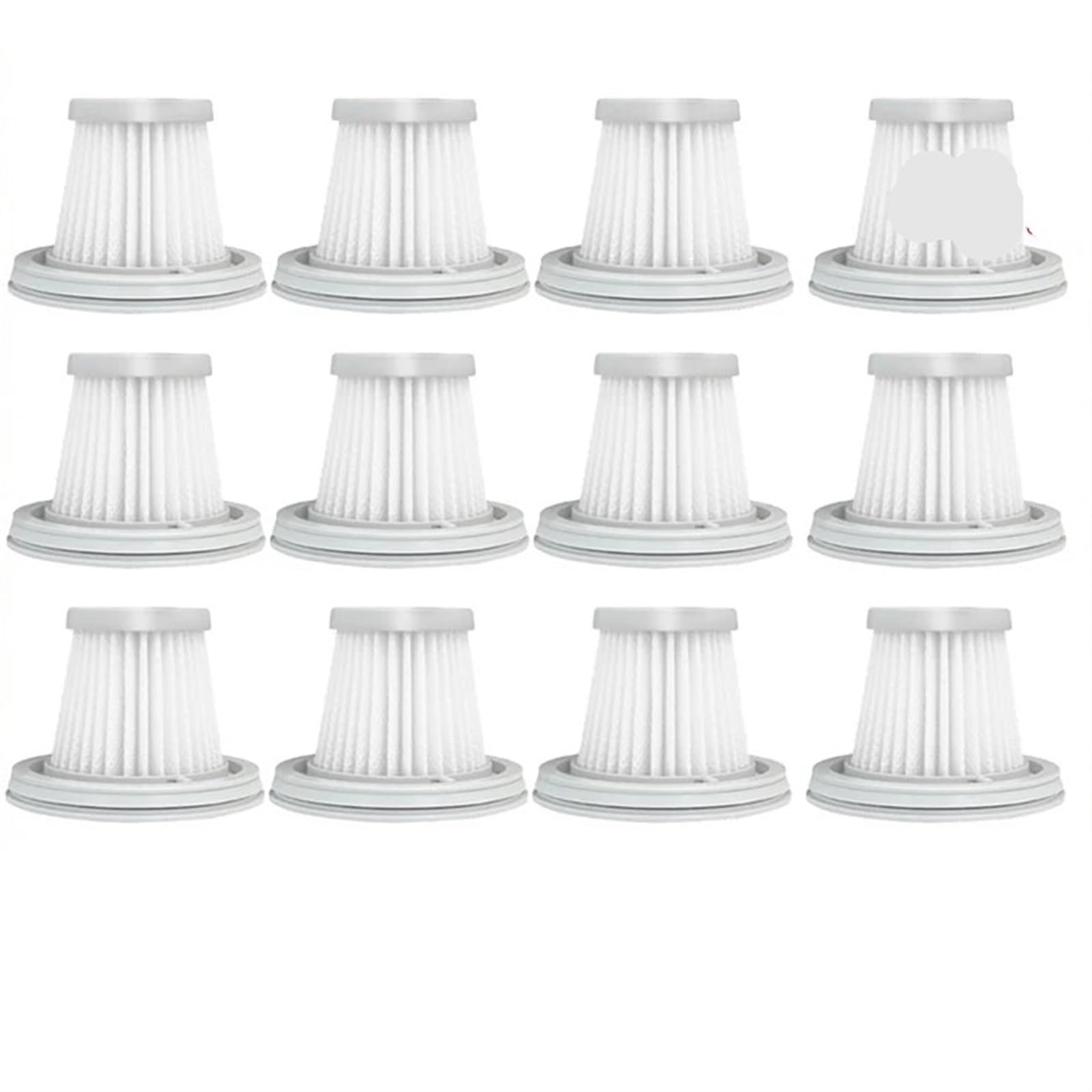 RFVBG for Xiaomi, for Mijia Handy Staubsauger SSXCQ01XY, Home Car Mini Wireless Hepa Filter Ersatzteile Ersatz Zubehör H13 Staubsauger-Hepa-Filter(12 Filters) von RFVBG
