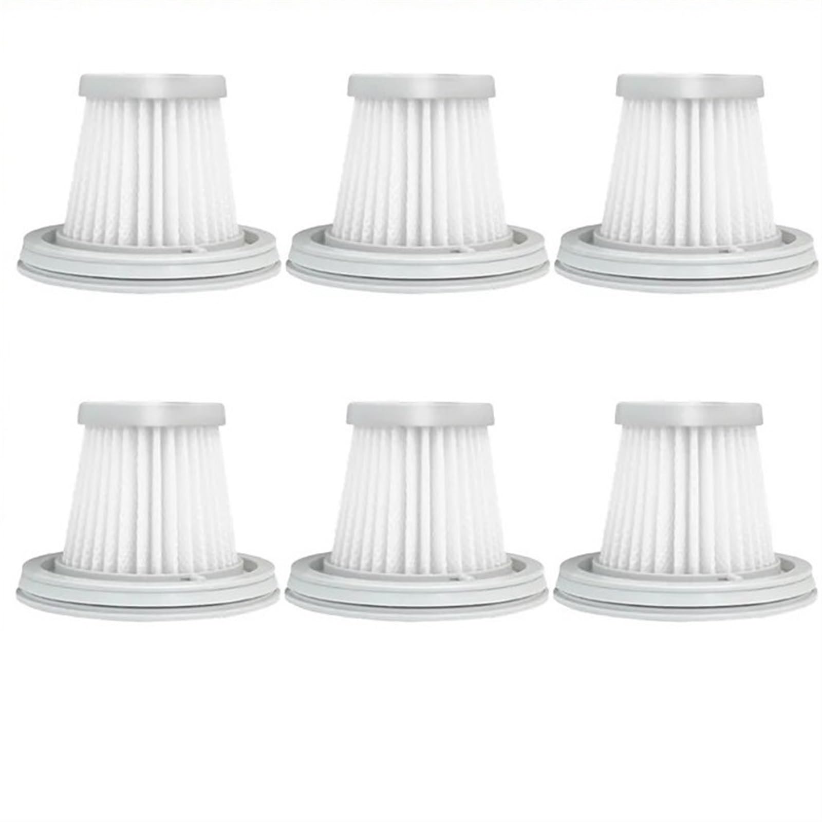 RFVBG for Xiaomi, for Mijia Handy Staubsauger SSXCQ01XY, Home Car Mini Wireless Hepa Filter Ersatzteile Ersatz Zubehör H13 Staubsauger-Hepa-Filter(6 Filters) von RFVBG