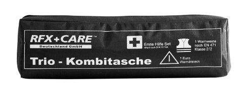 RFX + Care EH0010 TRIO Kombitasche schwarz, Erste Hilfe nach DIN 13164 + Warndreieck ECE + Warnweste EN 471 - Nicht mehr hergestellt RFX + Care EH0010 TRIO Kombitasche schwarz, Erste Hilfe nach DIN 13164 + Warndreieck ECE + Warnweste EN 471 - Nicht mehr hergestellt von RFX + Care