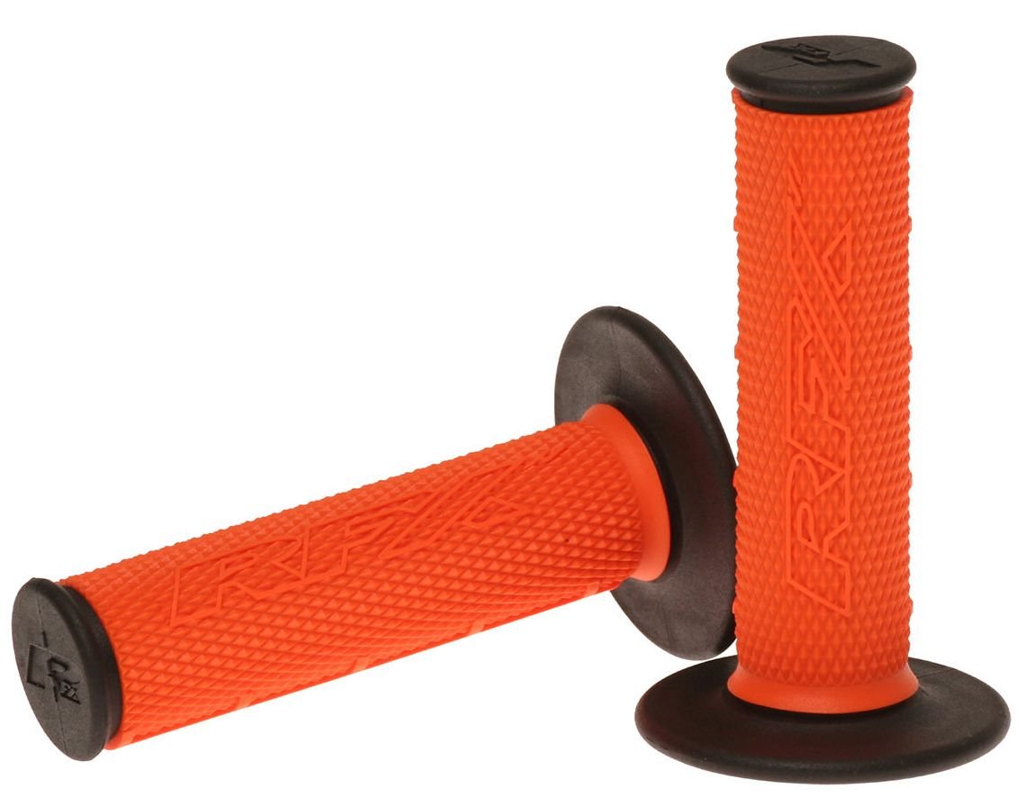 RFX Pro Series Dual Compound Griffe mit schwarzen Enden (orange/schwarz), 1 Paar von RFX