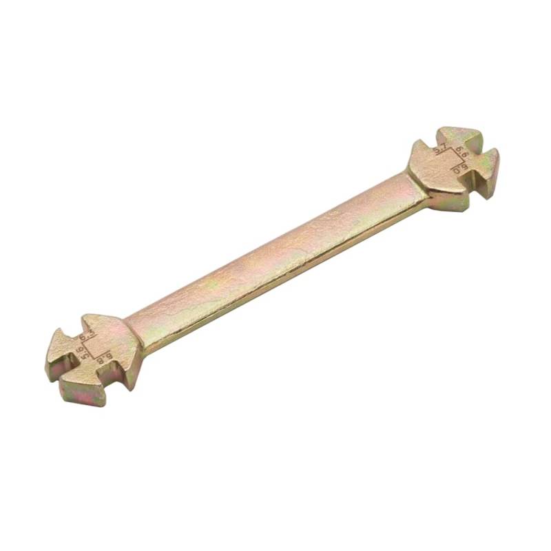 RFX Race-Speichenschlüssel (Gold), universal, 6-in-1, Typ-Größen 5,6 mm - 6,8 mm von RFX