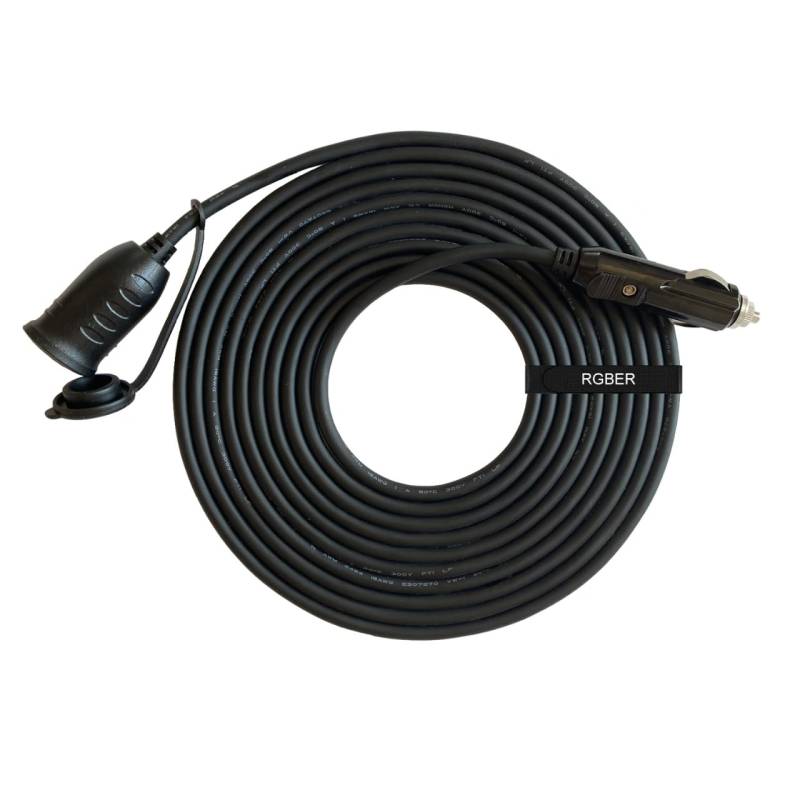 RGBer® Zigarettenanzünder 12 Volt Verlängerung kabel, Zigarettenanzünder Verlängerung für Auto Kühlbox und Kompressor Kühlbox geeignet. von RGBer