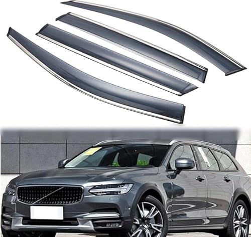 RGHDEHD Auto Windabweiser für Volvo V40 Cross Country 2013-2016, Auto Seitenfenster Regenschutz Regenabweiser. von RGHDEHD