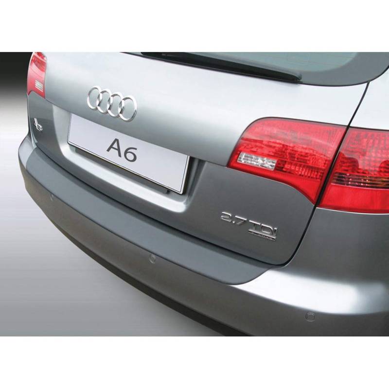 ABS Heckstoßstangenschutz kompatibel mit Audi A6 Avant 2004-2011 exkl. S6/RS6 Schwarz, Mattschwarz von RGM